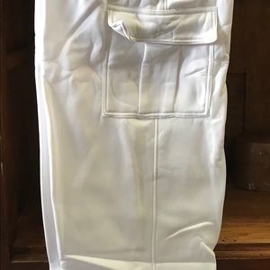 Unisex White Cargo Sweatpants